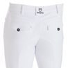 Rajtky Equestro Slim Fit Knee Grip pánské M/48 white - SLEVA - rozpitá barva u loga