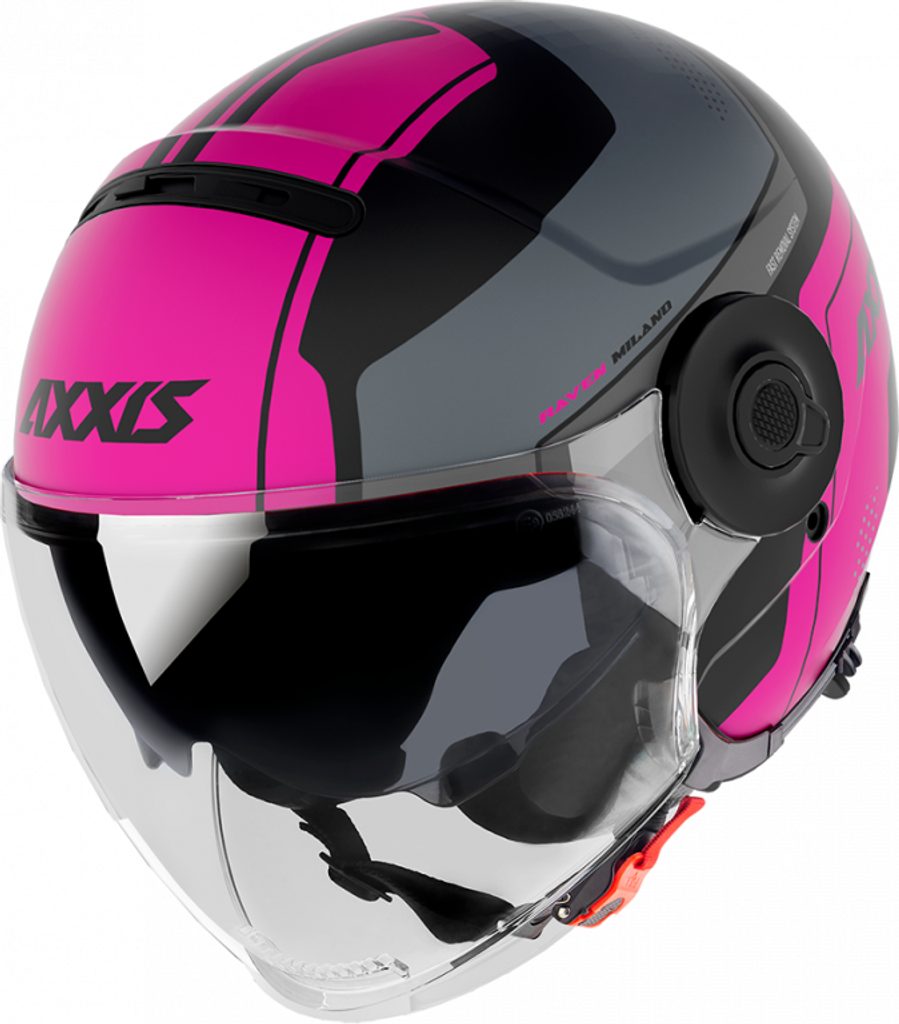 MotoStyle.sk - Otvorená helma JET AXXIS RAVEN SV ABS milano matt pink S -  AXXIS - RAVEN SV MILANO - Helmets AXXIS - AXXIS RAVEN SV, Otvorené prilby,  Prilby, Oblečenie a prilby,