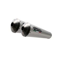 DUAL SLIP-ON EXHAUST GPR INOX ROUND Y.96.IT BRUSHED STAINLESS STEEL INCLUDING REMOVABLE DB KILLERS AND LINK PIPES