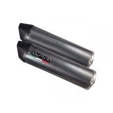 DUAL BOLT-ON SILENCER GPR FURORE K.74.FUPO MATTE BLACK INCLUDING REMOVABLE DB KILLERS