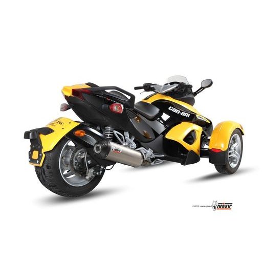 KONCOVKA VÝFUKU MIVV OVAL PRO ATV CAN-AM 1000 SPYDER 2007 - 2026, Q.BO.005.SNC, TITAN / KARBONOVÉ VÍČKO VELKÁ