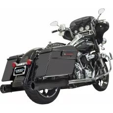 IZPŪTĒJS MUFFLERS 4" STRAIGHT DNT | FLT 95-16 - BLACK FOR HARLEY DAVIDSON FLHR 1340