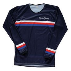 DŽERSIJA KREKLS RUSTY STITCHES JERSEY FLATTRACK STRIPES (ZILS)