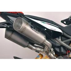 KREISAIS, LABAIS, TOP MUFFLER DOUBLE GRID-O TIT ECE DUC HYP 950 FOR DUCATI HYPERMOTARD 950 ABS (TITĀNS)