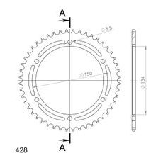 AIZMUGURĒJAIS ZOBRATS SUPERSPROX RFE-463:48-BLK MELNS/PELĒKS 48T, 428