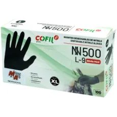 COFIL CIMDI NITRILA MELNI 100GB, L IZM