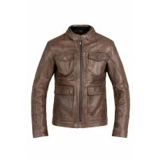 JAKA DRIFTER LEATHER JACKET (BRŪNS)