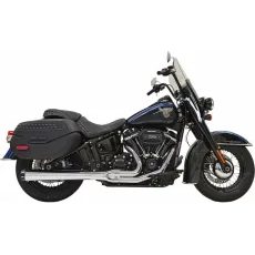 IZPLŪDES SISTĒMA 2-1 ROADRAGE LONG | SOFTAIL M8 18-UP - CHROME/BLACK FOR HARLEY DAVIDSON FLDE 1750 ABS
