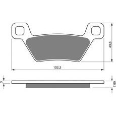 BREMŽU UZLIKAS GOLDFREN 316 S33 IELAS PRIEKŠĒJIE