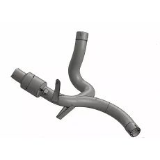 LINK CAURULE MID, LINK & Y PIPE FOR DUCATI MULTISTRADA 950 ABS (NERŪSĒJOŠAIS TĒRAUDS)