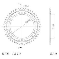 AIZMUGURĒJAIS ZOBRATS SUPERSPROX RFE-1342:43-BLK MELNS/PELĒKS 43T, 530
