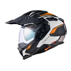 ĶIVERE NEXX HELMET X.WED3 KEYO CARBON MT (BALTA, ORANŽA)