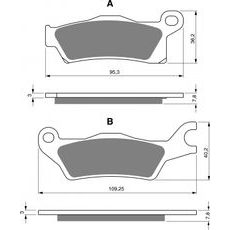 BREMŽU UZLIKAS GOLDFREN 309 S33 OFF-ROAD - PRIEKŠĒJAIS