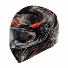 ĶIVERE DEVIL CARBON ST2 HELMET (MELNS, SARKANS, KARBONS)