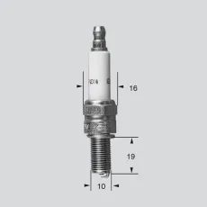 CHAMPION ČEMPIONU AIZDEDZES SVECES / STANDARTA UN REZISTORU TIPI P-RG6HCC