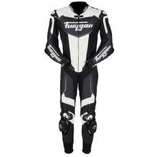 KOMBINEZONS FURYGAN LEATHER SUIT OVERTAKE (MELNS, BALTS)