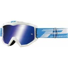 BRILLES ATZAKI MX GOGGLES (GAIŠI ZILS, BALTS)