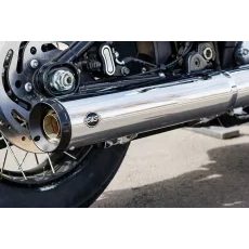 IZPŪTĒJS MUFFLER GRAND NATIONAL | SOFTAIL M8 2025 - CHROME FOR HARLEY DAVIDSON FLHCS 1923 ABS (NĒRUSĒJOŠAIS TĒRAUDS)