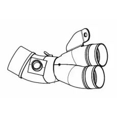 LINK CAURULE MID, LINK & Y PIPE FOR HONDA CBR 1000 RR-R ABS (NERŪSĒJOŠAIS TĒRAUDS)