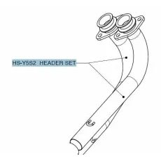 GALVENE HEADPIPES AND COLLECTORS FOR YAMAHA XP 500 T-MAX (NERŪSĒJOŠAIS TĒRAUDS)