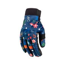 CIMDI RUSTY STITCHES GLOVES BONNIE V2 NAVY-FLOWERS (SIEVIEŠU)