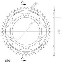 AIZMUGURĒJAIS ZOBRATS SUPERSPROX RFE-1306:45-BLK MELNS/PELĒKS 45T, 530