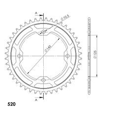 AIZMUGURĒJAIS ZOBRATS SUPERSPROX RFE-1857:45-BLK MELNS/PELĒKS 45T, 520