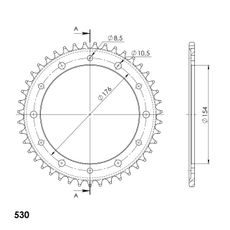 AIZMUGURĒJAIS ZOBRATS SUPERSPROX RFE-1340:43-BLK MELNS/PELĒKS 43T, 530