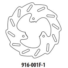 BREMŽU DISKS GOLDFREN 916-001F-1 PRIEKŠ. 190 MM