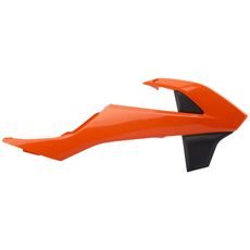 RADIATORA PLASTMASA POLISPORT 8417800001 (PĀRIS) ORANŽA KTM / MELNA