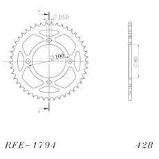 AIZMUGURĒJAIS ZOBRATS SUPERSPROX RFE-1794:45-BLK MELNS/PELĒKS 45T, 428