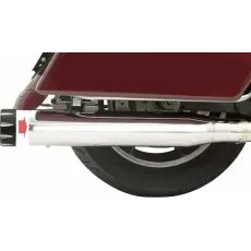 IZPŪTĒJS MUFFLERS 4" QUICK CHANGE | FLT 95-16 - CHROME/BLACK FOR HARLEY DAVIDSON FLHR 1340 (TĒRAUDS)
