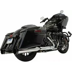 IZPŪTĒJS MUFFLERS 4.5" STRAIGHT CAN | FLT 18-24 - CHROME/BLACK FOR HARLEY DAVIDSON FLH 1868 ABS