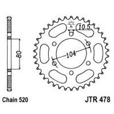 AIZMUGURĒJAIS ZOBRATS JT JTR 478-45 45T, 520