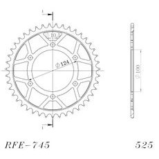 AIZMUGURĒJAIS ZOBRATS SUPERSPROX RFE-745:43-BLK MELNS/PELĒKS 43T, 525