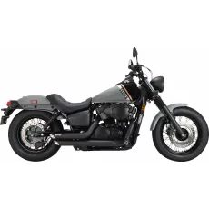 IZPLŪDES SISTĒMA SHORTSHOTS STAGGERED HONDA SHADOW BLACK FOR HONDA VT 750 C