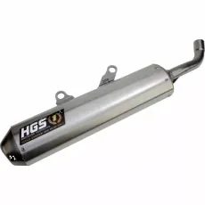 IZPŪTĒJS SILENCER HGS CR500 1989-2001 GREY/STEEL FOR HONDA CR 500 R (NĒRUSĒJOŠAIS TĒRAUDS)