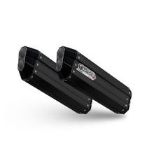 DUAL SLIP-ON EXHAUST GPR HYPER SONIC E4.BMW.51.HYSOBLK MATTE BLACK INCLUDING REMOVABLE DB KILLERS AND LINK PIPES