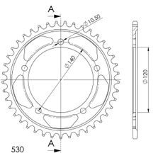 AIZMUGURĒJAIS ZOBRATS SUPERSPROX RFE-1800:41-BLK MELNS/PELĒKS 41T, 530