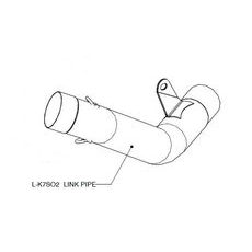 LINK CAURULE MID, LINK & Y PIPE FOR BMW S 1000 R ABS (NERŪSĒJOŠAIS TĒRAUDS)