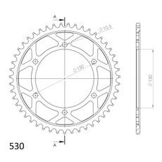 AIZMUGURĒJAIS ZOBRATS SUPERSPROX RFE-859:47-BLK MELNS/PELĒKS 47T, 530