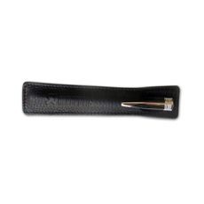 LEATHER PENCILE SLEEVE - BLACK