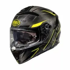 ĶIVERE DEVIL CARBON STY HELMET (MELNS, DZELTENS, KARBONS)