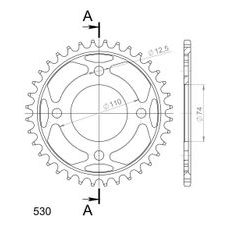 AIZMUGURĒJAIS ZOBRATS SUPERSPROX RFE-854:36-BLK MELNS/PELĒKS 36T, 530