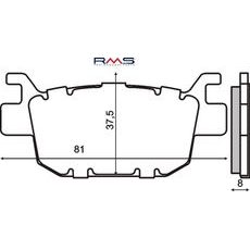 BREMŽU UZLIKAS RMS 225102570 ORGANISKS
