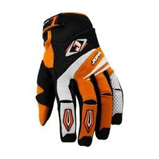 CIMDI MX-4 GLOVES KIDS (MELNS, ORANŽA)