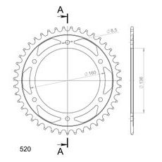 AIZMUGURĒJAIS ZOBRATS SUPERSPROX RFE-5:43-BLK MELNS/PELĒKS 43T, 520