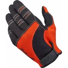 CIMDI MOTO GLOVES (ORANŽA, MELNS)