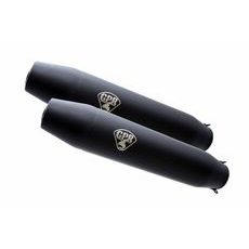 DUAL UNIVERSAL SILENCER KIT GPR DEEPTONE CAFÉ RACER CAFE.55.DN MATTE BLACK WITHOUT LINK PIPES