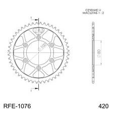 AIZMUGURĒJAIS ZOBRATS SUPERSPROX RFE-1076:48-BLK MELNS/PELĒKS 48T, 420